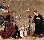Annunciation Paintings - Annunciation by Antoniazzo Romano
